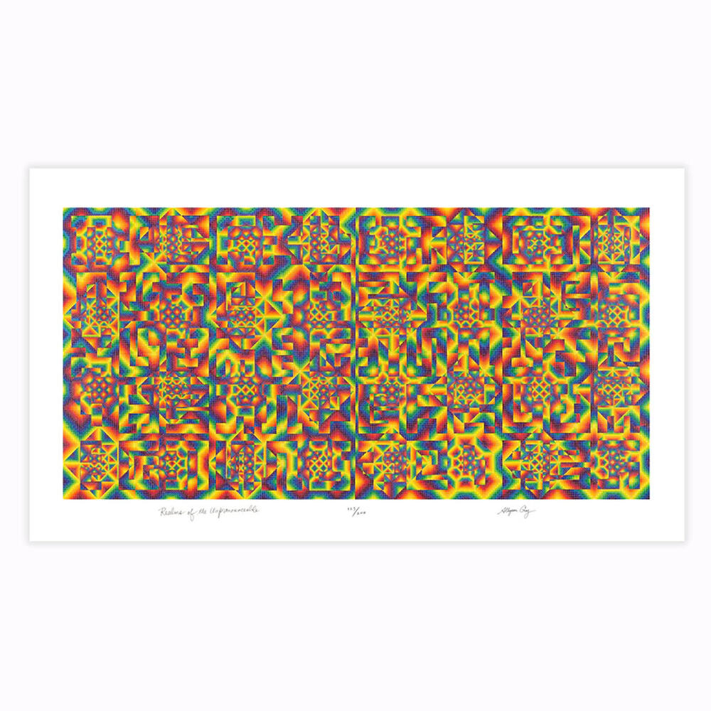 Realms Of The Unpronounceable By Allyson Grey 170/200 Framed Hand Signed & New